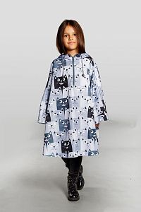 Дождевик-пончо детский AquaStop Kids на заказ, размер 6–8 лет (116-132 см)