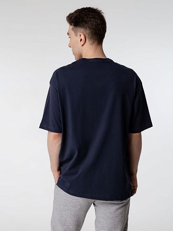 Футболка оверсайз мужская Boxy Men, синяя (джинс), размер XL