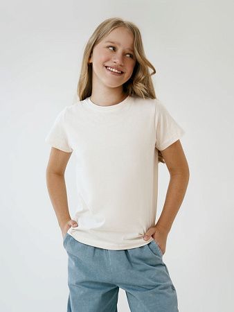 Футболка детская T-Bolka Kids, молочно-белая, размер 12 лет (142-152 см)