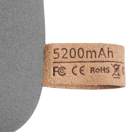 Внешний аккумулятор Pebble 5200, серо-синий