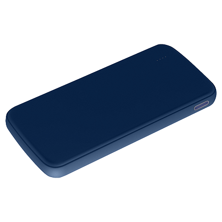 Внешний аккумулятор «Universal», 10 000 mAH, 5V 2.4 A, темно-синий