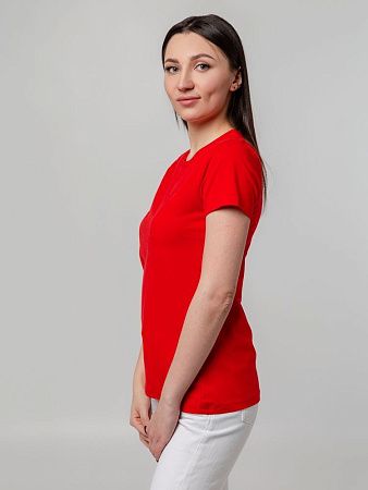 Футболка женская T-bolka Stretch Lady, красная, размер XL v2