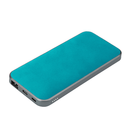 Внешний аккумулятор Ин Велюр (In Velour) 10000 mAh, бирюзовый
