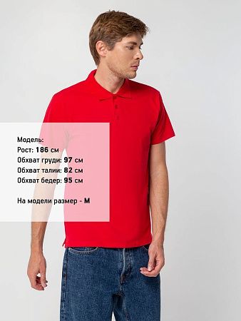 Рубашка поло мужская Spring 210, красная, размер 3XL