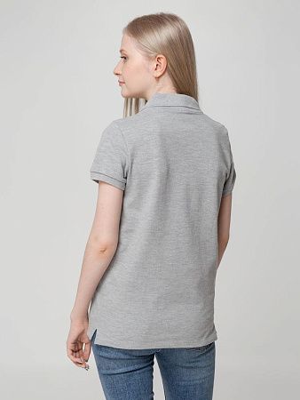 Рубашка поло женская Virma Lady, серый меланж, размер M