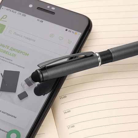 Шариковая ручка АйПи Хамелеон (IP Chameleon), черная