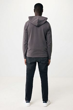 Худи на молнии Iqoniq Abisko из переработанного хлопка, унисекс, 340 г/м²