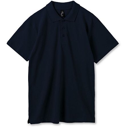 Рубашка поло мужская Summer 170, темно-синяя (navy), размер S