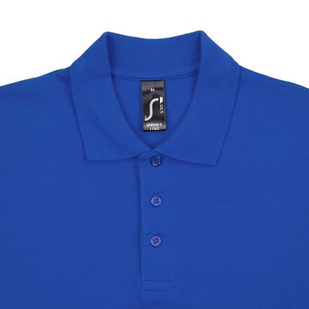Рубашка поло мужская Spring 210, ярко-синяя (royal), размер M