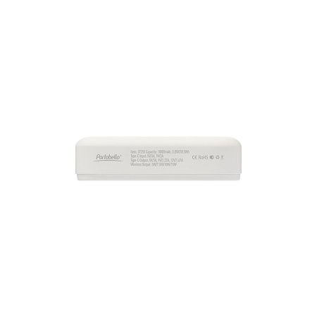 Внешний аккумулятор Юнион PD (Union PD) 10000mAh с функцией беспроводной зарядки 15W, белый