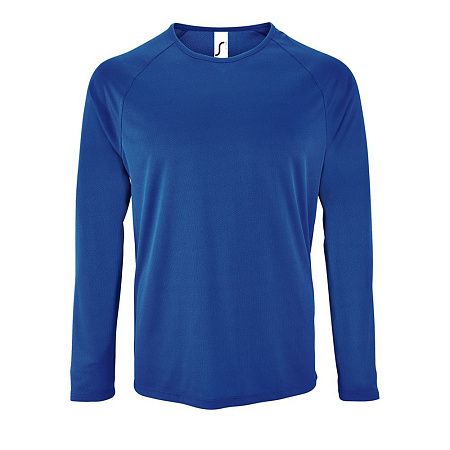 Футболка с длинным рукавом Sporty LSL Men, ярко-синяя, размер M