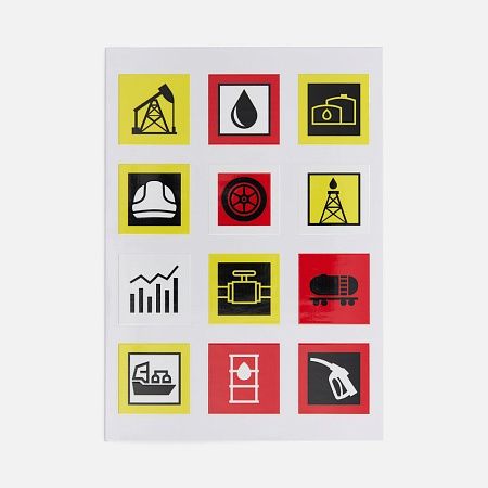 Стикерпак UV-DTF Industry, нефть