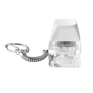 Брелок PUSH ME с LED подсветкой (фонарик), чёрный