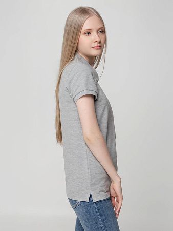Рубашка поло женская Virma Lady, серый меланж, размер M