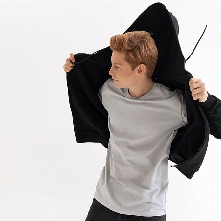 Футболка унисекс Крис (Kris), 150 гр., светло-серая, размер L
