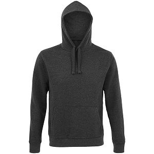 Толстовка унисекс Spencer, черный меланж, размер 3XL