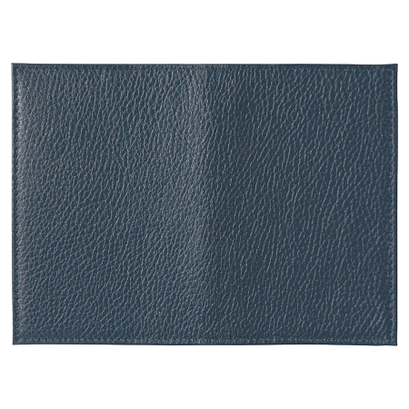 Обложка для автодокументов Leather Sky Flotter Sun из натуральной кожи, темно-синяя