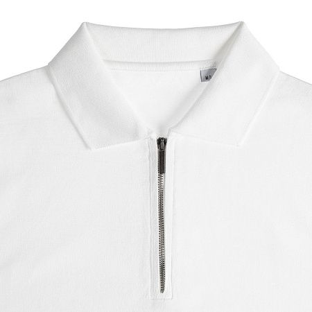 Рубашка поло мужская с длинным рукавом Terrazzo, белая, размер 2XL/3XL