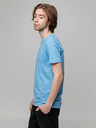 Футболка унисекс T-bolka 140, голубая, размер M