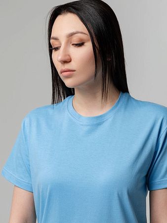 Футболка унисекс T-bolka 140, голубая, размер M