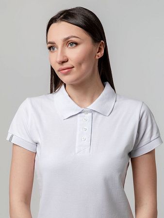 Рубашка поло женская Virma Premium Lady, белая, размер M