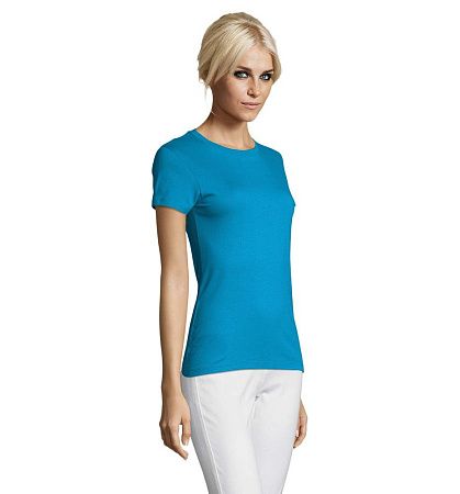 Футболка женская Regent Women, ярко-бирюзовая, размер XL