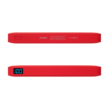 Внешний аккумулятор с подсветкой Анкор Плюс PD (Ancor PD Plus) 10000 mAh, красный