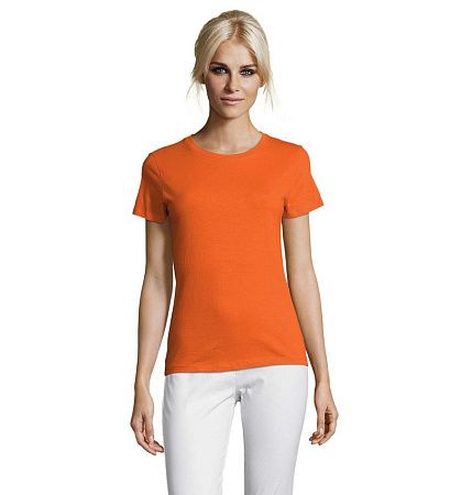 Футболка женская Regent Women, оранжевая, размер L