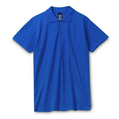 Рубашка поло мужская Spring 210, ярко-синяя (royal), размер M