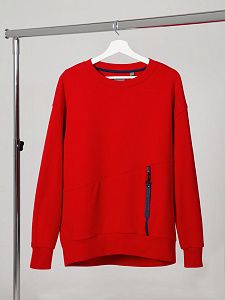Свитшот унисекс Kosmos 2.0, красный, размер XL/2XL