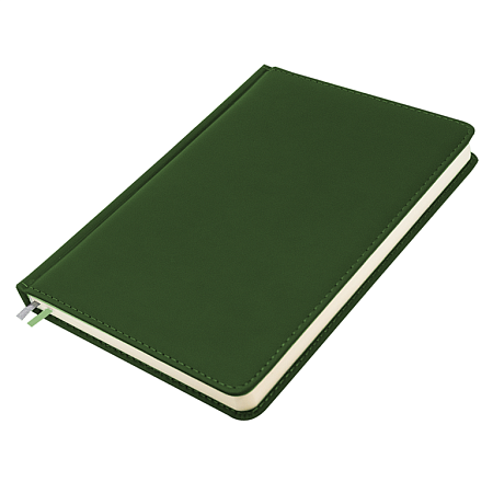 Ежедневник Classic Soft А5, зеленый, недатированный, в твердой обложке
