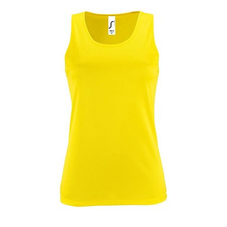 Майка женская Sporty TT Women, желтый неон, размер S