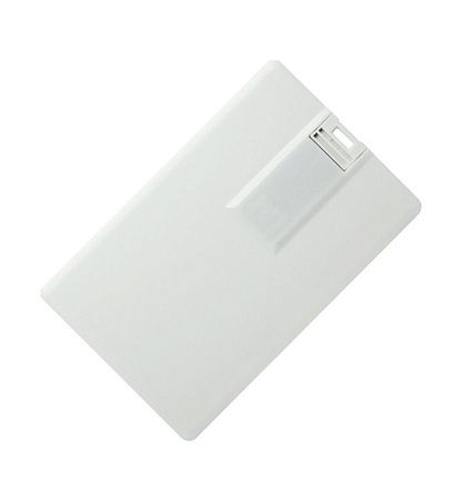 Флеш накопитель USB 2.0 в виде кредитной карты 16GB, пластик, белый