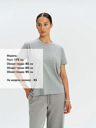 Футболка унисекс Regent 150, серый меланж, размер XS