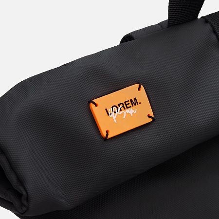 Лейбл из ПВХ Kreta, S, оранжевый неон