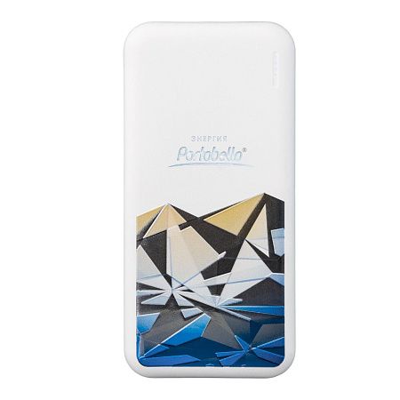 Внешний аккумулятор с подсветкой Люче (Luce) 10000 mAh, белый