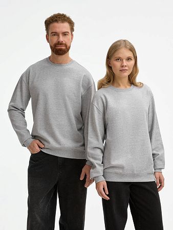 Свитшот унисекс Columbia, серый меланж, размер XXL