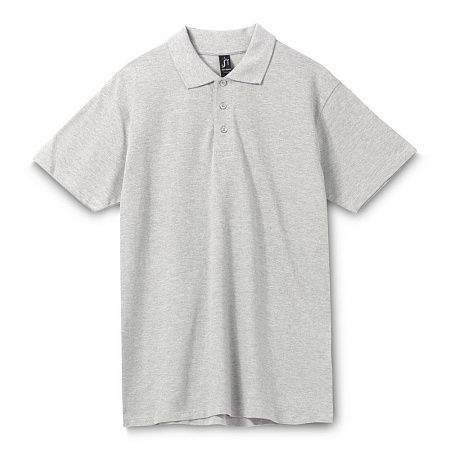 Рубашка поло мужская Spring 210, светлый меланж, размер XXL