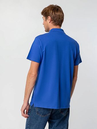 Рубашка поло мужская Spring 210, ярко-синяя (royal), размер M