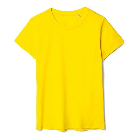 Футболка женская T-bolka Lady, желтая, размер XL
