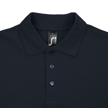 Рубашка поло мужская Spring 210 темно-синяя (navy), размер 5XL