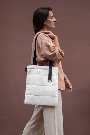 Шоппер Superbag Bubble, стёганый, с магнитной кнопкой