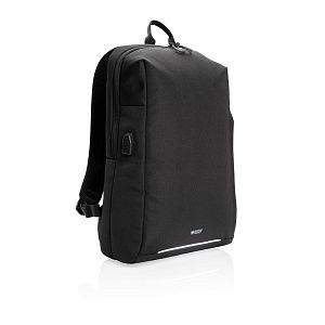 Рюкзак Swiss Peak с RFID-защитой и USB-A из rPET AWARE™, 15,6’’