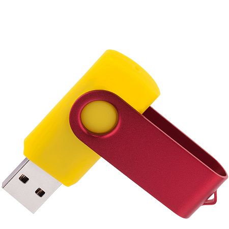 Флешка TWIST COLOR MIX Желтая с красным 4016.04.03.8ГБ