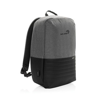 Антикражный рюкзак для ноутбука Swiss Peak с RFID-защитой из rPET AWARE™, 15,6’’
