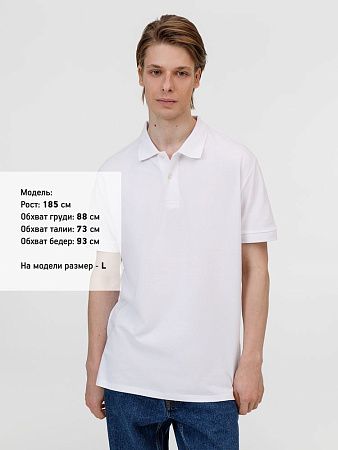 Рубашка поло унисекс Pacific, белая, размер 3XL