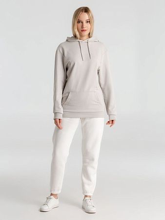 Толстовка с капюшоном унисекс Hoodie, дымчато-серая, размер XXL