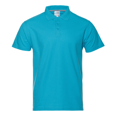 Рубашка поло унисекс  STAN хлопок/полиэстер 185, 04, Бирюзовый,  (32)  (44/XS)