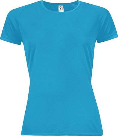 Футболка женская Sporty Women 140, бирюзовая, размер M