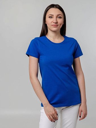 Футболка женская T-bolka Stretch Lady, ярко-синяя (royal), размер S v2